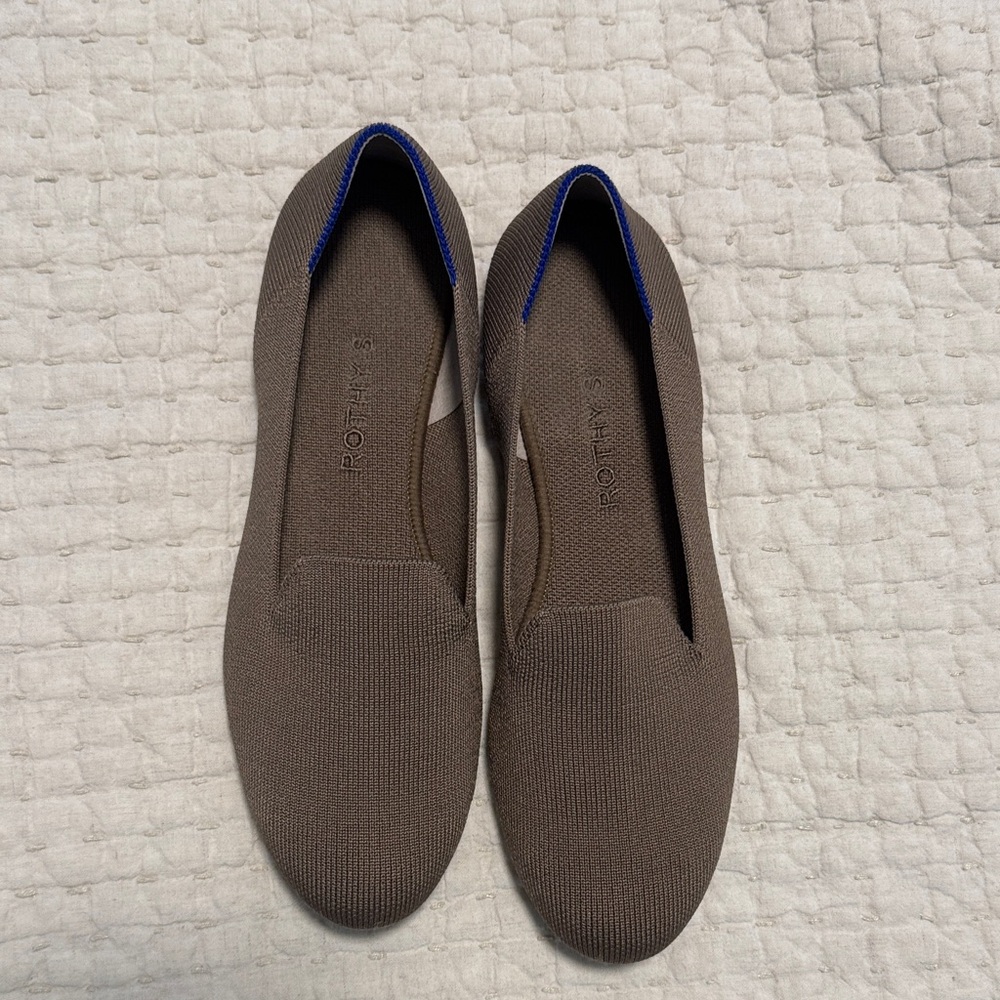 Rothy's Women's Taupe and Blue Flats